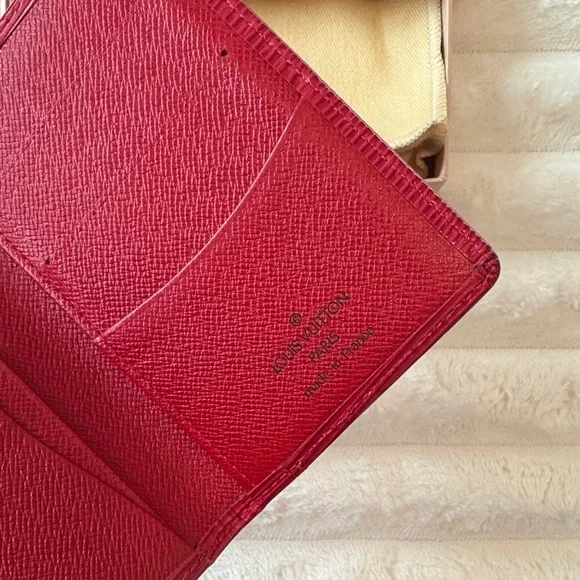 Louis Vuitton Red EPI Wallet - Picture 9 of 10
